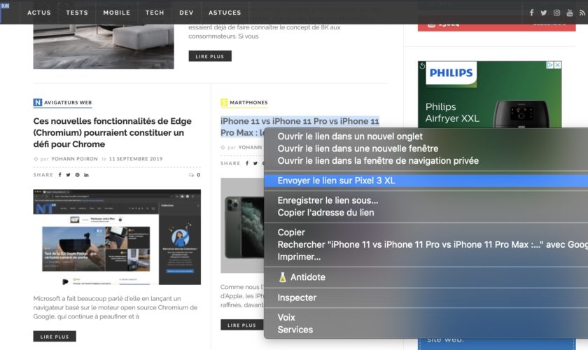 BlogNTMedia's tweet photo. Chrome vous permet désormais d’envoyer des pages Web vers d’autres appareils https://t.co/CQvtDHq340 via @BlogNT #Chrome #Chrome77 https://t.co/q36WTYUCzv