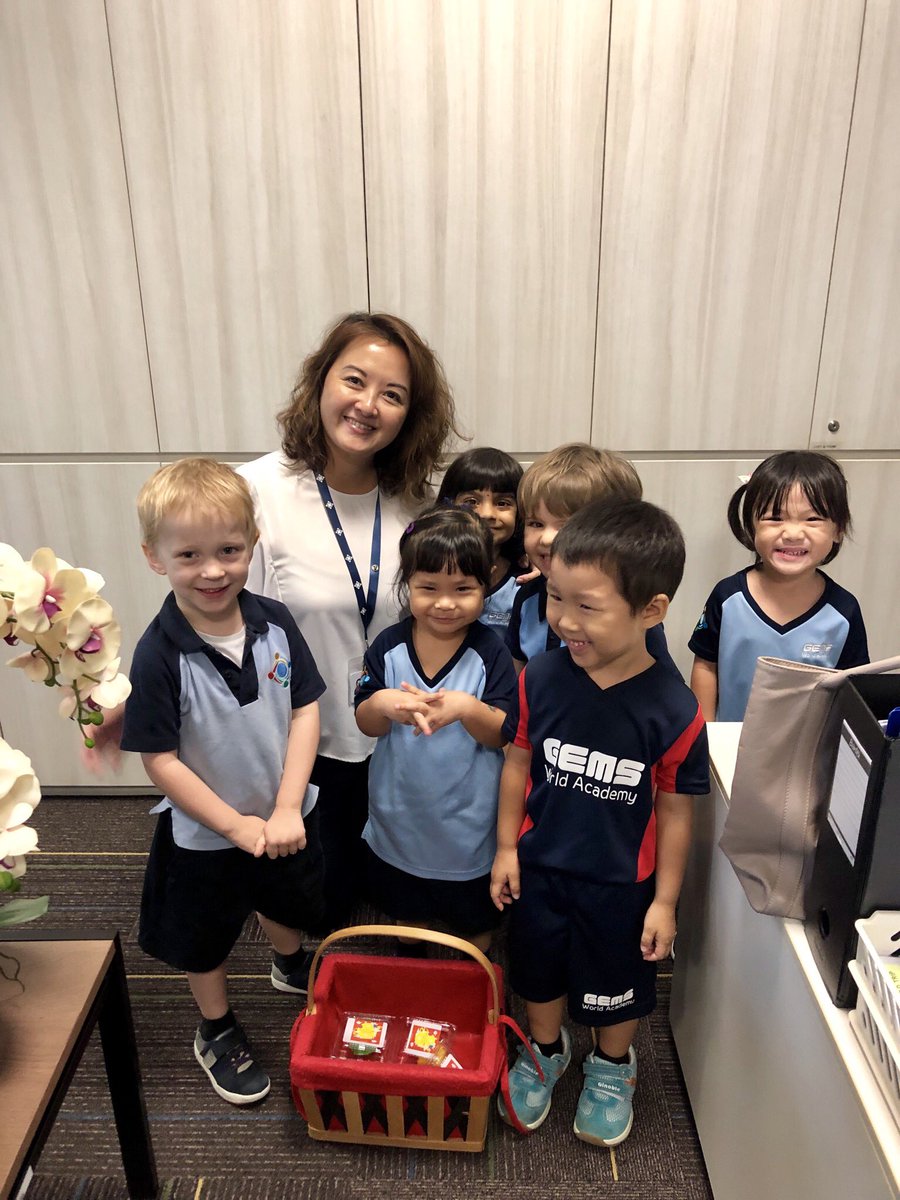 Pre-K delivering their handmade mooncakes for the Mid-autumn Festival. #EYPYGEMS