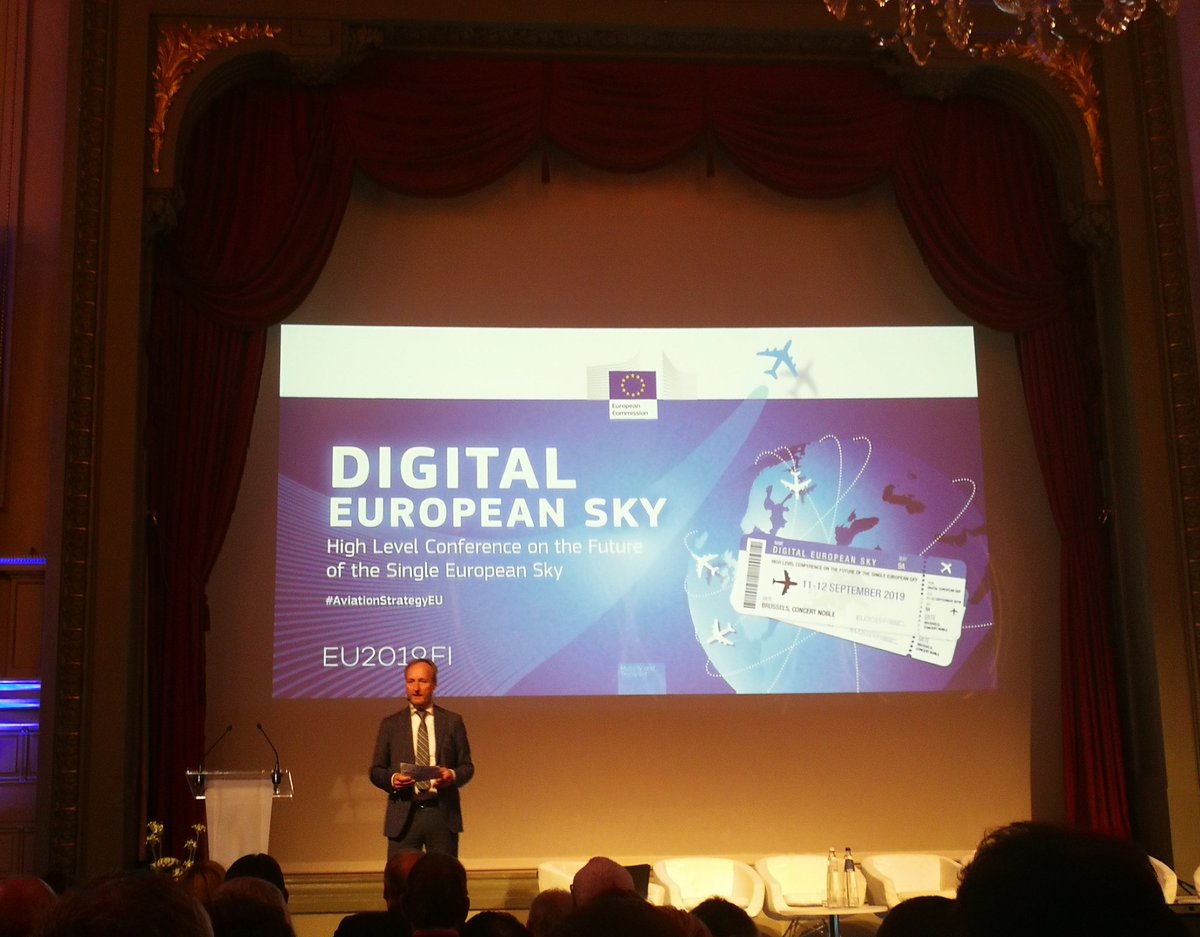 An interesting day ahead in the High Level Conference on the Future of the Single European Sky. #AviationStrategyEU #EU2019FI