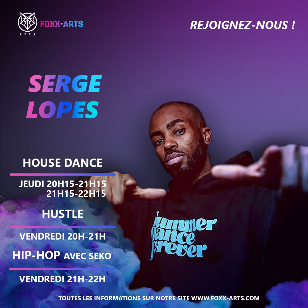 SergeSerial's tweet photo. 🚨rendez-vous ce soir 🚨
Retrouver Serge Lopes en House Dance de 20h-22h au studio Foxx-Arts.
Adresse: 20 rue Louis Eydoux 31400 Toulouse 
Métro 🚇 St-Agne 
#housedance https://t.co/HXnxw9zN6M