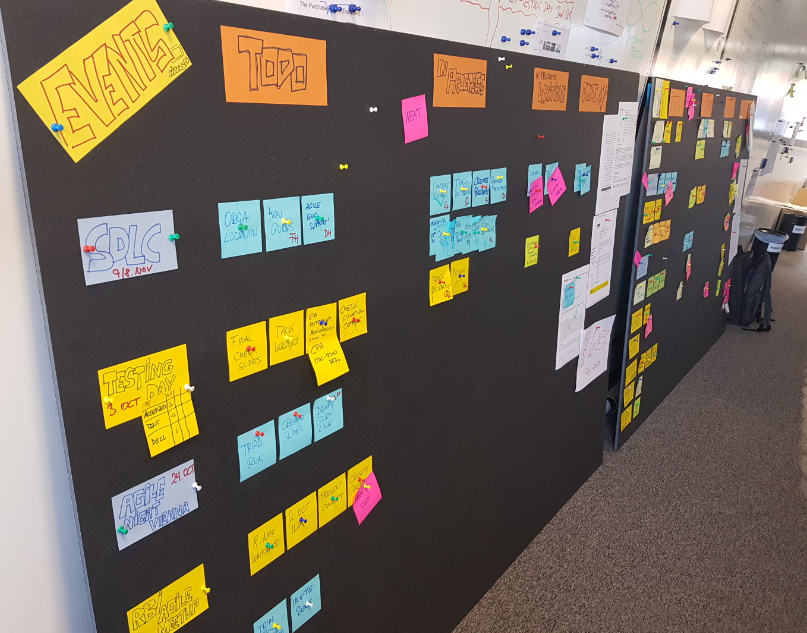 RudolfGroetz's tweet photo. #iLovePhysicalBoards - “Do good and talk about it!” – A well know phrase used in marketing - this is why I am acting currently more as a event manager for RBI Engineering Support #SDLC w/ @docjamesw #RBITestingDay w/ @ilarihenrik @yourasqf #AgileNightAustria #RBIagileMeetup https://t.co/LBEyPivO9i