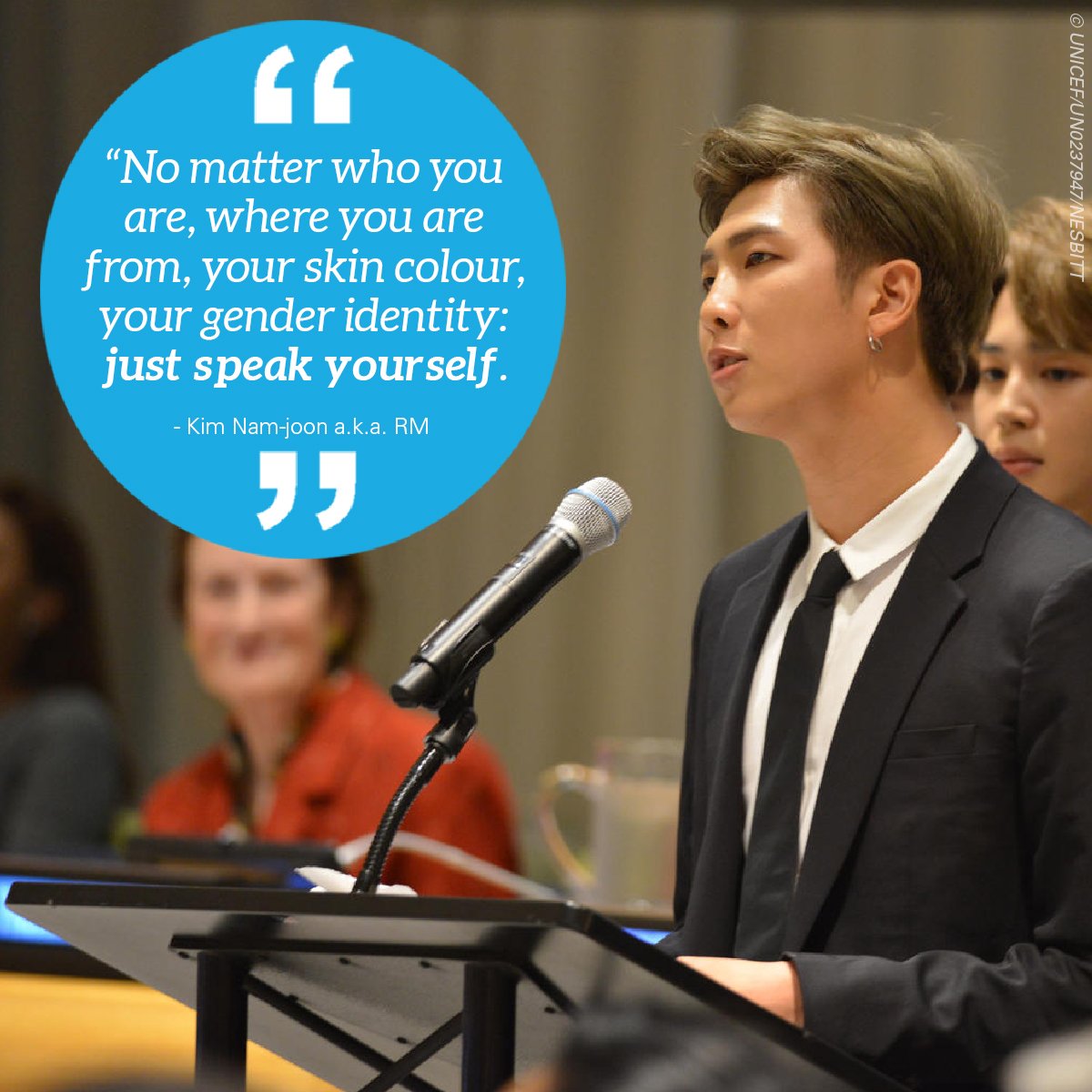 UNICEF India on Twitter: "#HappyBirthdayRM from 🇮🇳 Thank you for your words that remind young people around the world to love themselves and for working with @UNICEF to #ENDViolence. 💜💜💜 #BTSLoveMyself #HappyBirthdayNamjoon #