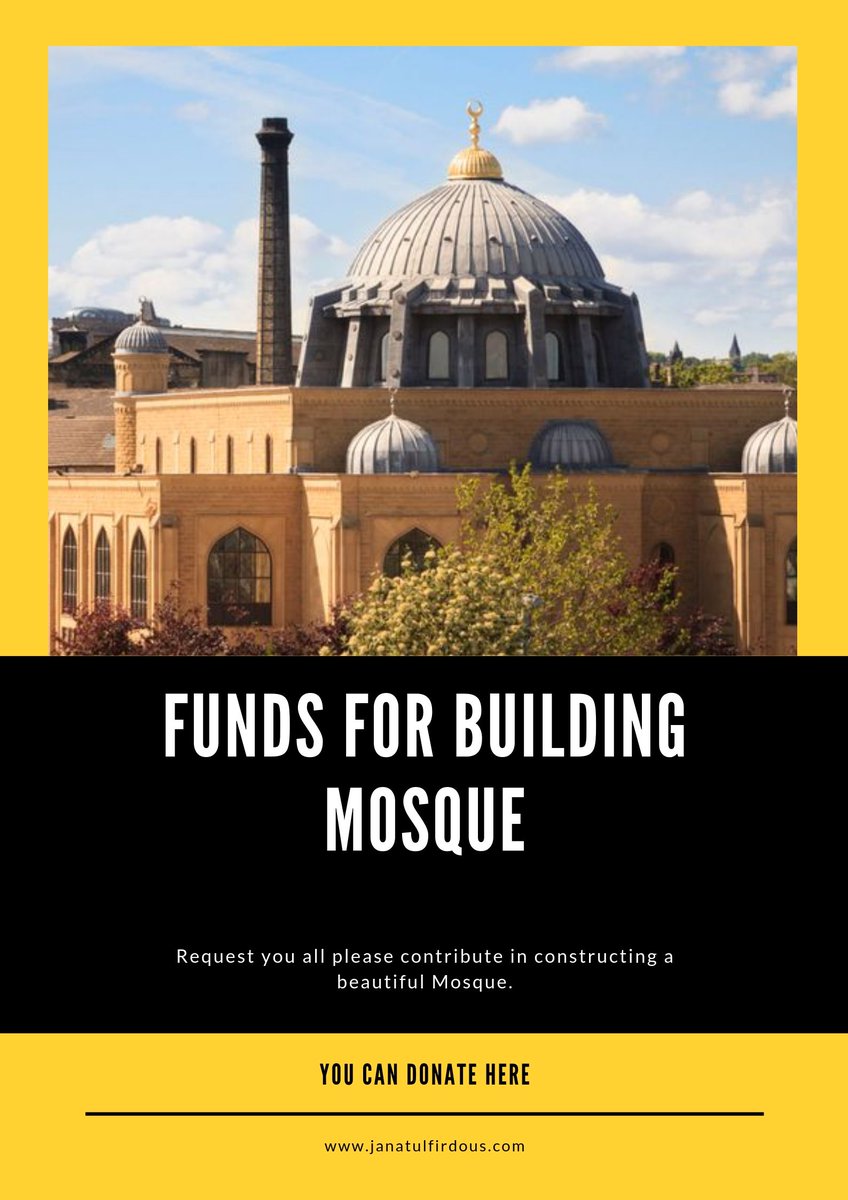 JanatulFirdous's tweet photo. We need funds for building a beautiful double story Mosque for people there was a 
mosque thats was very small and old so we are replacing with building new one. Donate 
here: https://t.co/PHJOMDWMo3 #mosque #Muslims https://t.co/IojfUgCLC7