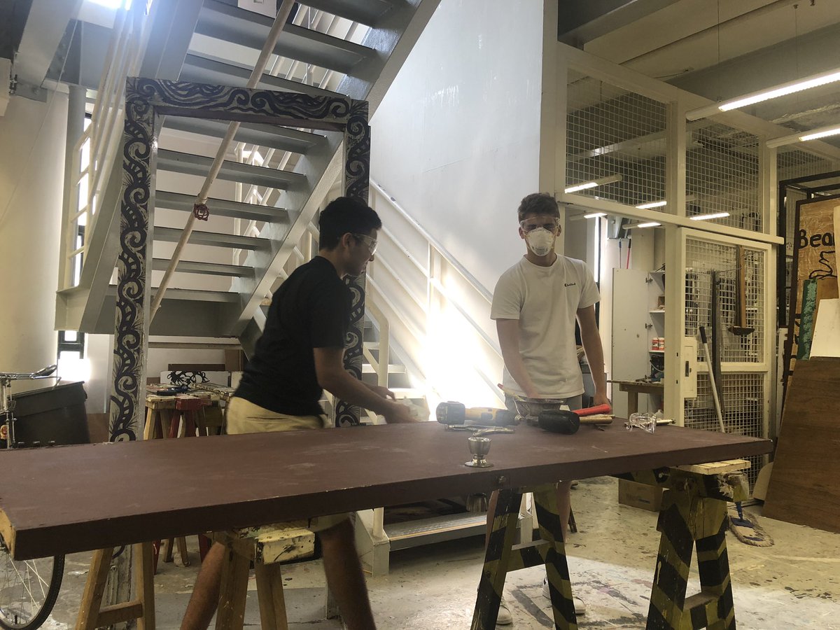 Stagecraft is getting our sets ready for The 39 Steps!