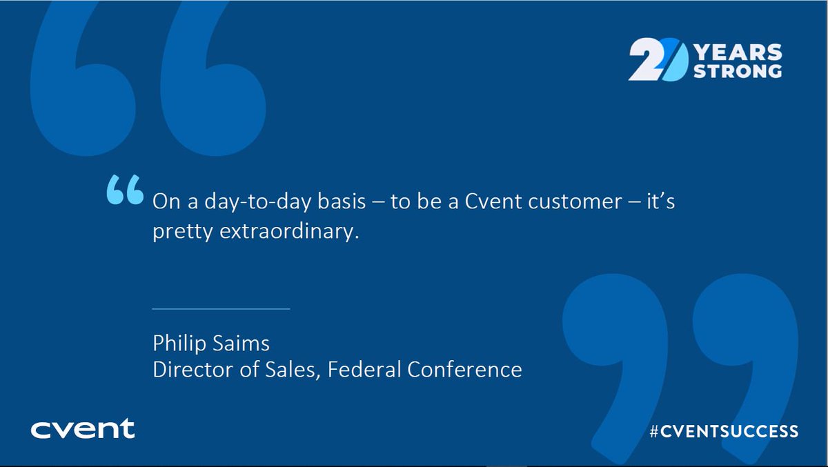 cvent's tweet photo. The difference between ordinary and extraordinary is that little "extra" which we do for our customers! #Cvent20YearsStrong #CventSuccess https://t.co/z33Dlr8BKK