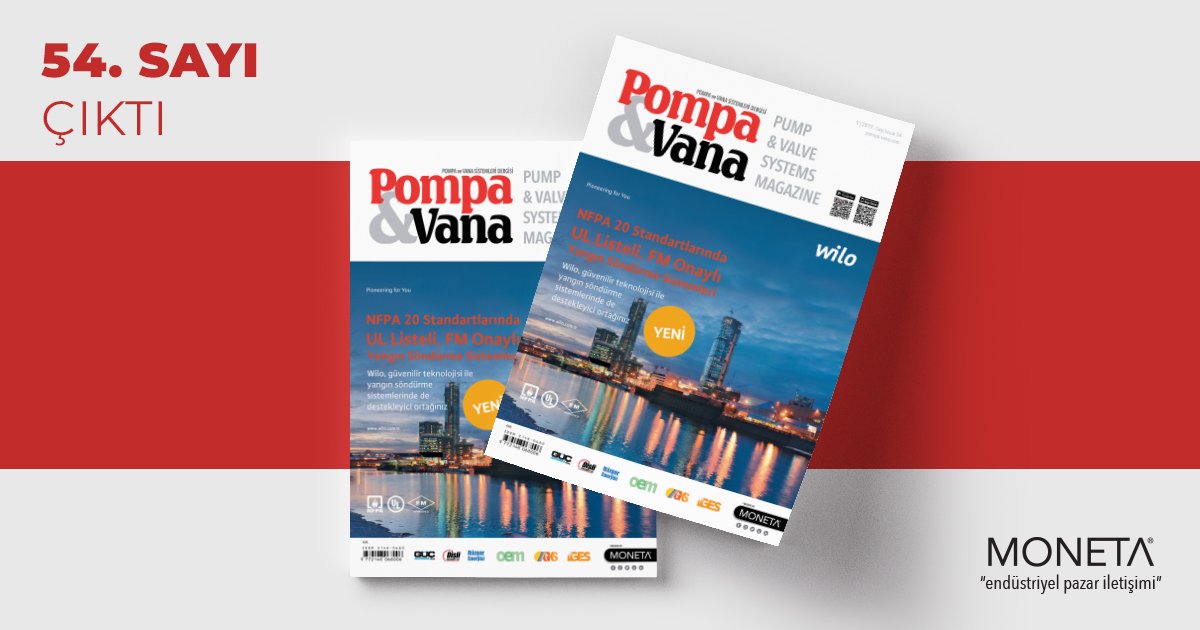 PompaVanaDergi's tweet photo. Pompa ve Vana Sistemler Dergisi
Eylül 2019 sayısı çıktı!
Şimdi buradan okuyun >> https://t.co/8n9ZZ8Wjs1
#pompa #vana #akışkankontrol #akışkantransferi #pompavevanasistemleri #pompalar #vanalar https://t.co/TE9RgechDH