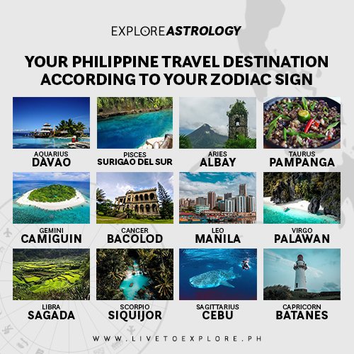 explorephonline's tweet photo. Let the stars tell you where to go and explore! 🔮✨
#LivetoExplorePH #ExplorePHOnline https://t.co/qvcnnN3mr4