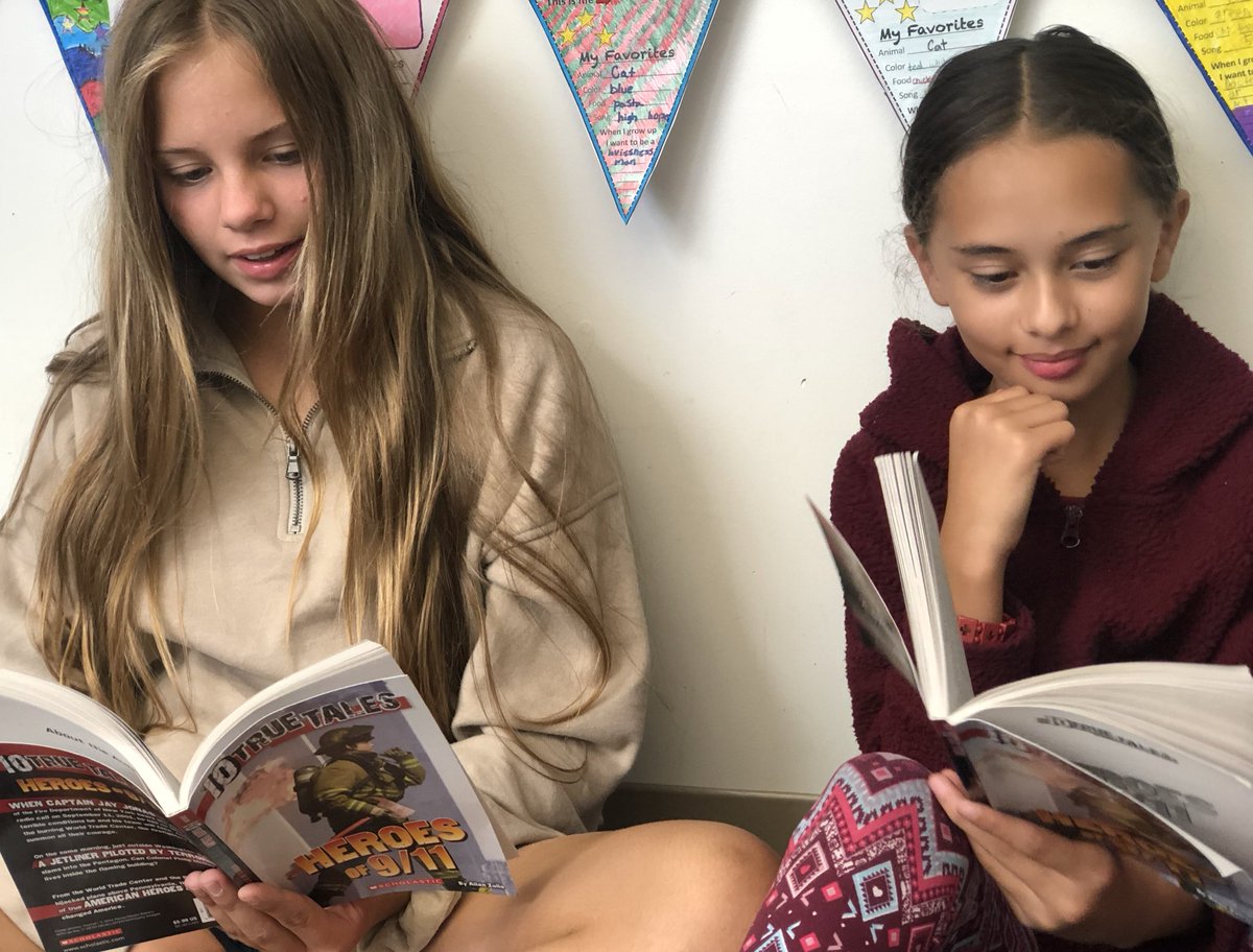 DyAnn_Donnell's tweet photo. Remembering the heroes of 911 in 6th grade today.  #NeverForget #buljanpride #rcsdchampions #RCSDBuljan https://t.co/cj6f7WeyoB