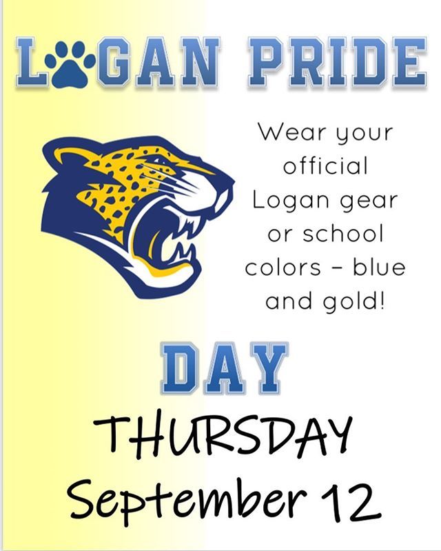 ferguson2355's tweet photo. Next up Logan Pride Day!! Showing our school spirit with yellow and blue through and through!! https://t.co/SLq069yXX1 https://t.co/Sq21Fvs50O
