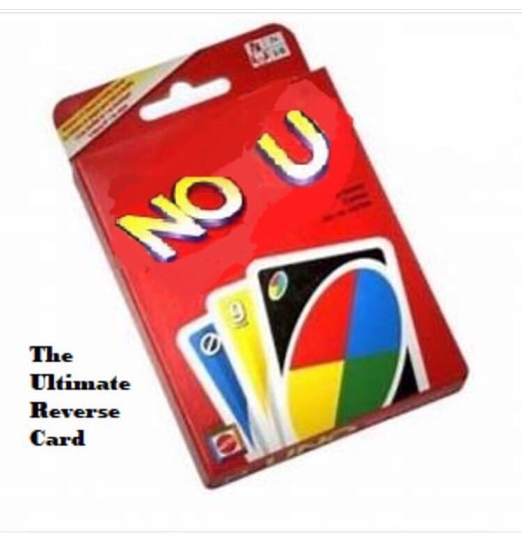 No U! Uno reverse card | Greeting Card