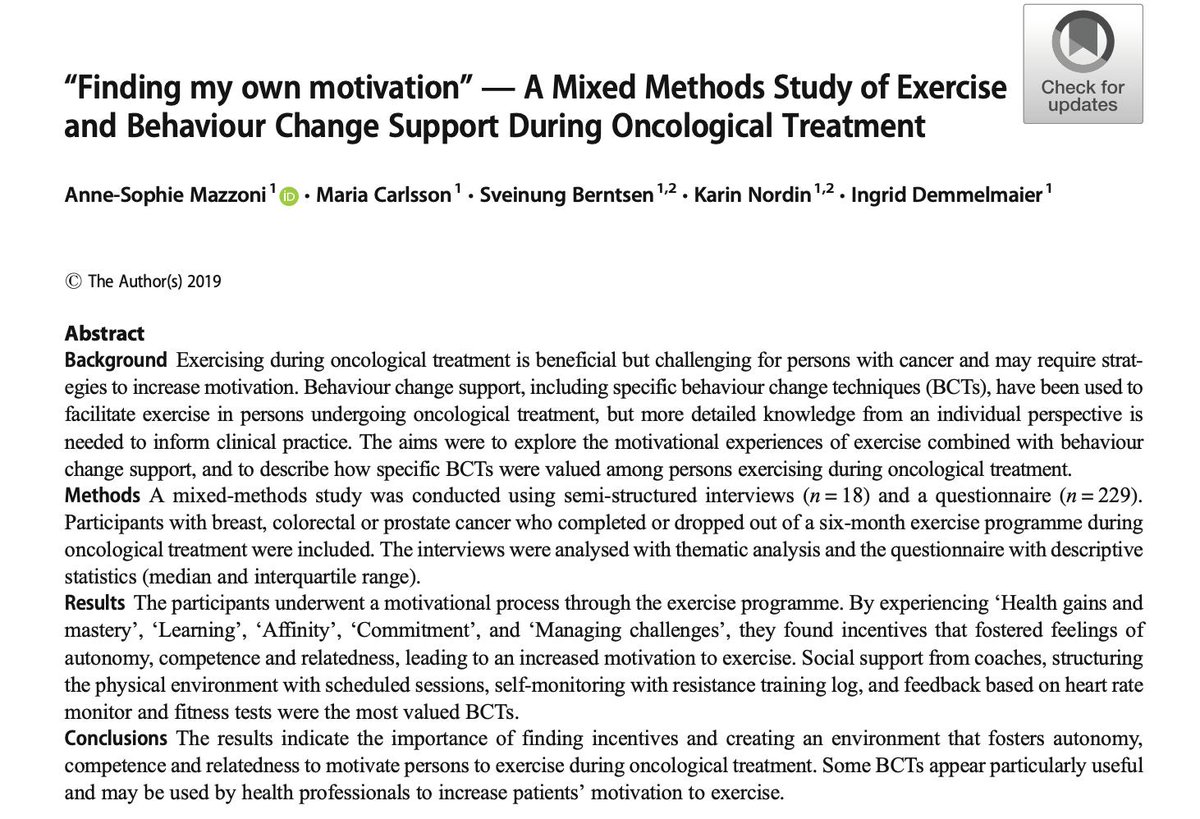 IJBMed's tweet photo. Have you seen the most recent @IJBMed open access article?  Full Article Available Now Online first

“Finding my own motivation” A Mixed Methods Study of Exercise and Behaviour Change Support During Oncological Treatment

https://t.co/i4H8zmcgwd

#Cancer #Incentives #Exercise https://t.co/Whpt42Jvi2