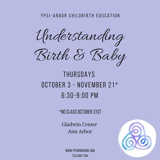 YpsiArborCBE's tweet photo. Our next #birthandbaby series starts in less than a month! It is the last series of 2019 and our first back after maternity leaves 👶🏻👶🏼 We are so excited to be back and able to share this information with pregnant folks and their support people! The seve… https://t.co/vtLN71b1so https://t.co/xnksnA7iX2