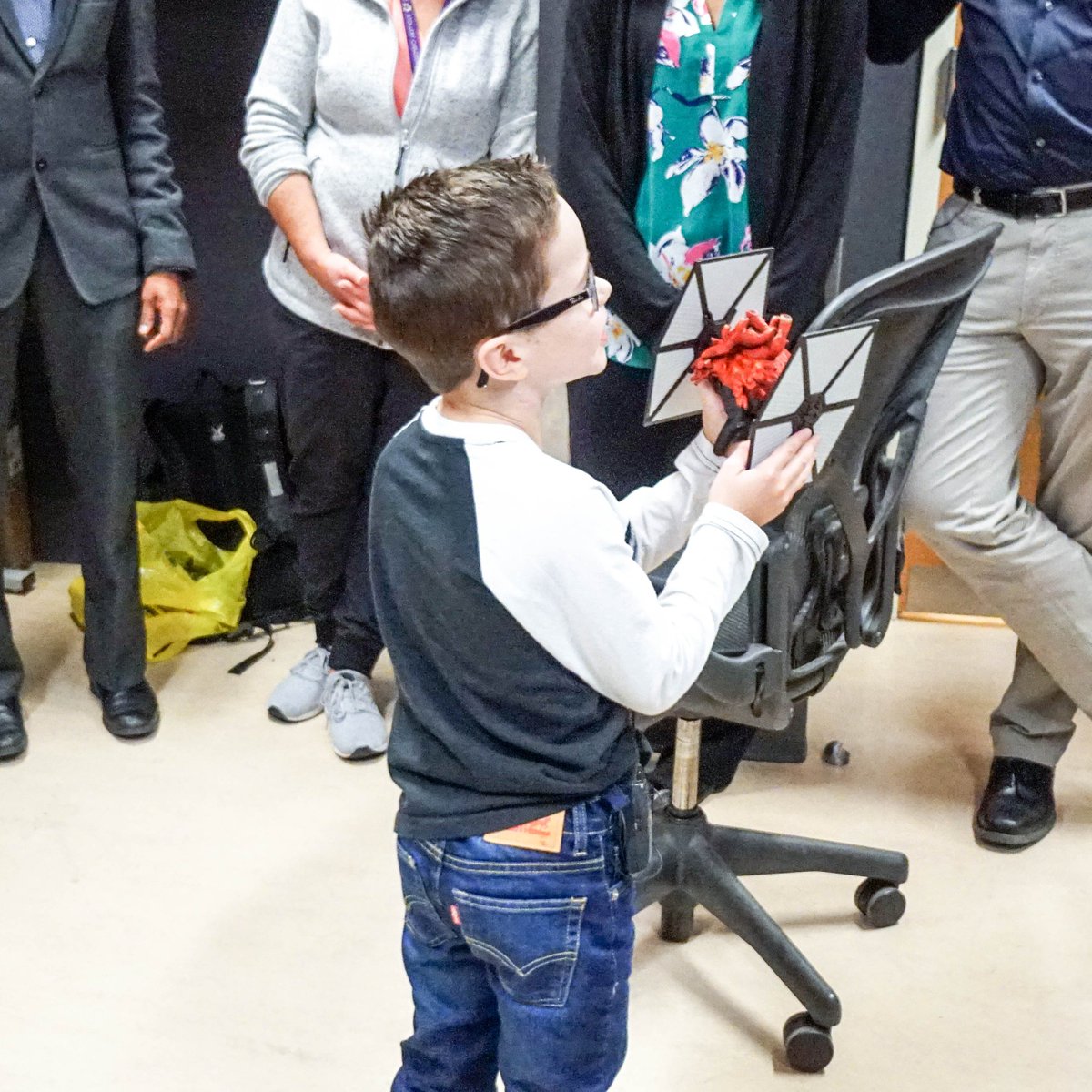 Charles Larson (@charlesplarson) on Twitter photo #3DHeartProject made a boy's wish come true by giving him 3D printed models of his heart today. One shows how blood and oxygen flows, printed on Elko Engineering Garage's Stratasys J750, 1 of 3 in Canada. The other a Tie Fighter! <a href="/CodyWesley8/">Cody Wesley</a> <a href="/UAIberta/">UniversityOfAlberta</a> <a href="/StolleryKids/">Stollery Kids</a> <a href="/GiveToUHF/">University Hospital Foundation</a> #3DHeartProject made a boy's wish come true by giving him 3D printed models of his heart today. One shows how blood and oxygen flows, printed on Elko Engineering Garage's Stratasys J750, 1 of 3 in Canada. The other a Tie Fighter! <a href="/CodyWesley8/">Cody Wesley</a> <a href="/UAIberta/">UniversityOfAlberta</a> <a href="/StolleryKids/">Stollery Kids</a> <a href="/GiveToUHF/">University Hospital Foundation</a>