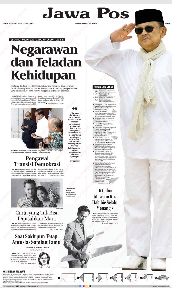 ainurohman's tweet photo. Engkau telah menuntaskan hidup ini dgn sangat hebat. Sbg ilmuwan kelas dunia, sbg negarawan visioner, sbg pria yg mencintai kekasihnya dgn kadar luar biasa sampai akhir hayat..

Ya Allah ampunilah dia, berilah rahmat, kesejahteraan, dan maafkanlah dia.

Selamat jalan Pak Habibie. https://t.co/Vd2QOq0JHc