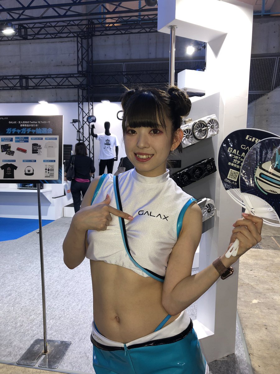 vr_tokyo's tweet photo. ゲーミングPC用パーツのGalaxのコンパニオンさん♪その①
#TGS2019 #Galax https://t.co/ruhJCBZhLO