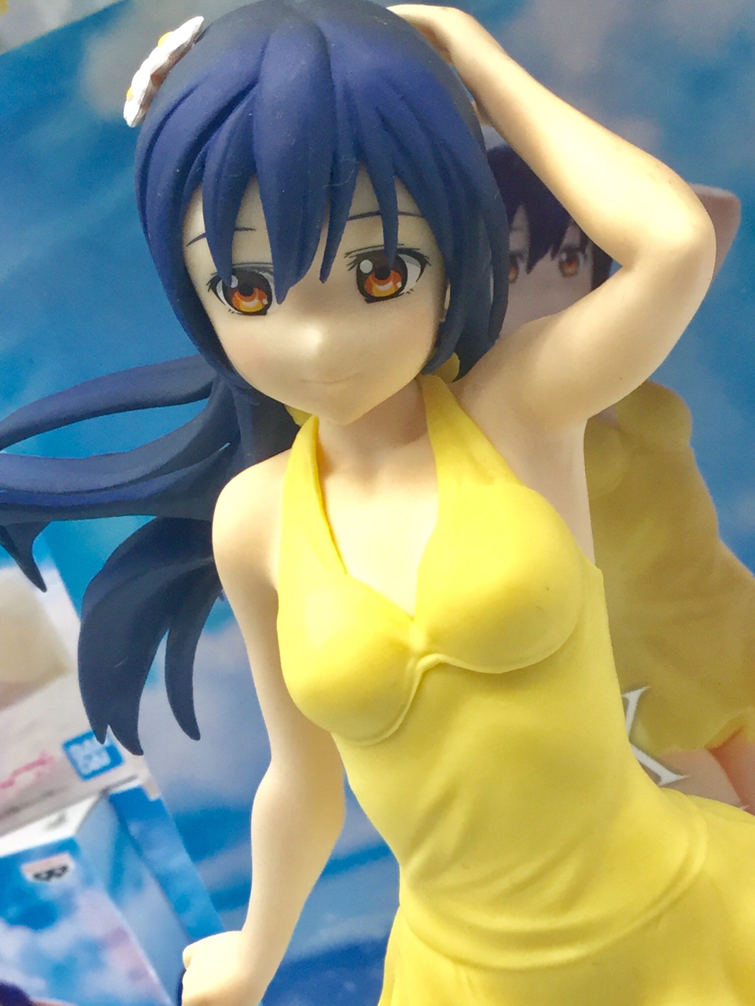 セガ赤羽 V Twitter 景品情報 ラブライブ Exqフィギュア 園田 海未 ラブライブの水着フィギュアシリーズ第3弾 今回は海未ちゃんが展開 今回で2年生が揃いました 黄色の水着をまとった海未ちゃんをお確かめください お待ちしております ˊ ˋ セガ赤羽