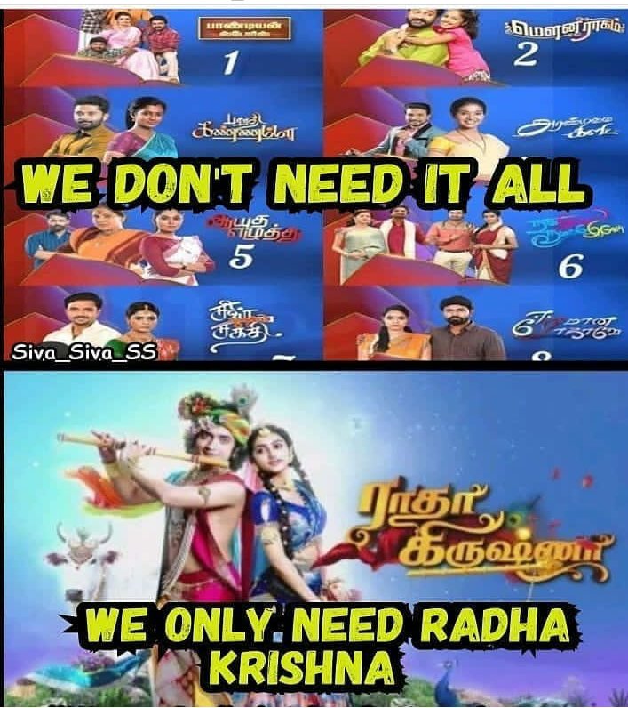 Pavithraganes14's tweet photo. Plss vijay TV yengalooda rk va thirumba telecast pannunga. #wewantradhakrishna #radhakrishnaarmy #recoverradhakrishnatamil #wewantradhakrishnabackonvijaytv @vijaytelevision @sktorigins @starbharat @realswastik @hotstar https://t.co/aXRvhdTq7q