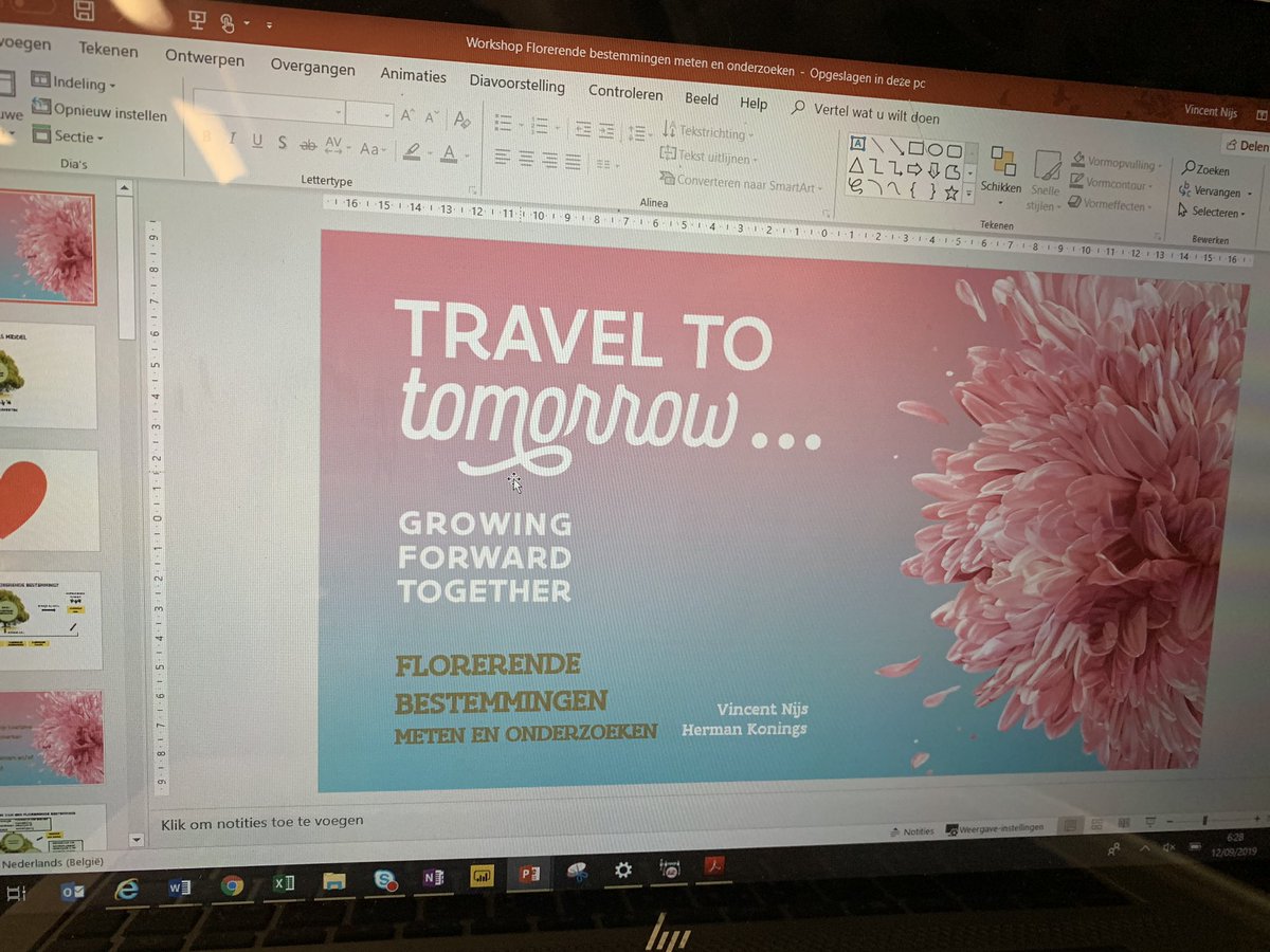 Ik reis op tijd naar morgen (6:20) #reizennaarmorgen #summit #brugge <a href="/toerisme_vla/">Toerisme Vlaanderen</a> Straks interessante Keynotes en workshops. Onze workshop over het meten en onderzoeken van #florerendebestemmingen
