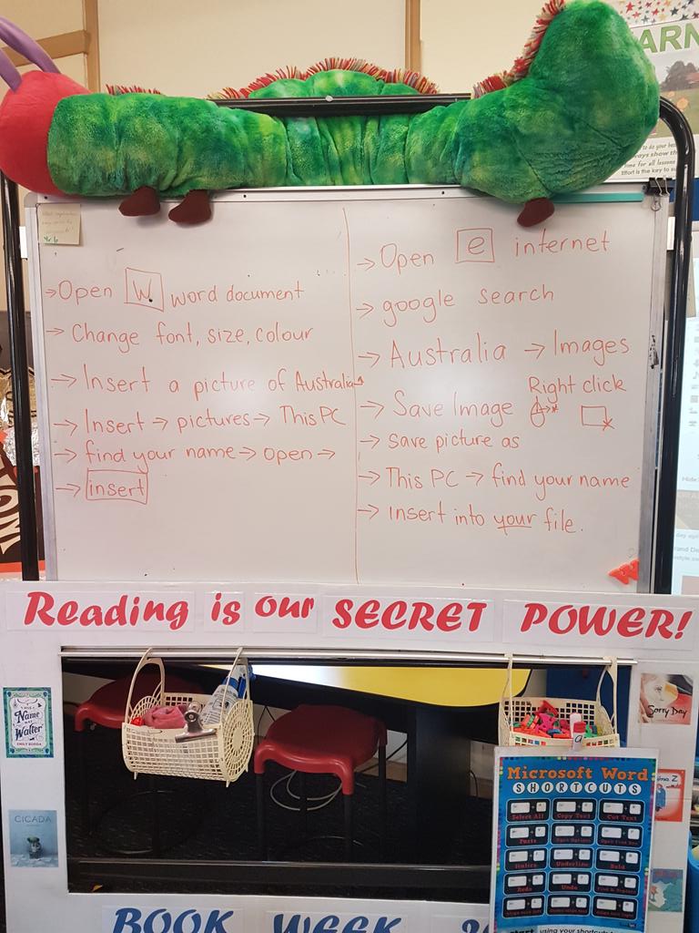 AWPS2A's tweet image. Incorporating explicit ICT teaching during Library lessons has assisted students to build fundamental skills required to access technology.