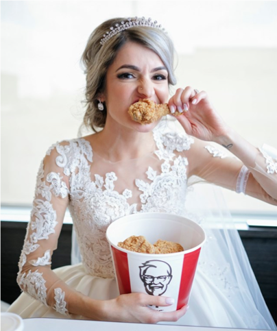 AdNews's tweet photo. KFC say 'bucket it' and launch new wedding service. https://t.co/YKDMc76hee https://t.co/4gPQ8I6C6w