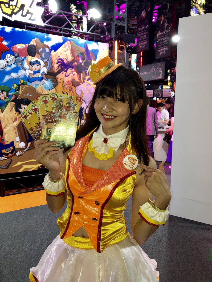 vr_tokyo's tweet photo. ニンジャボックスのコンパニオンさん♪その②
#TGS2019 https://t.co/j2CpyaP7Q5