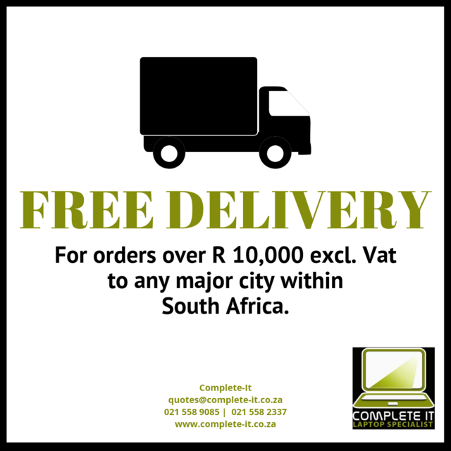 CompleteITCT's tweet image. Did you know that Complete-It offer free deliver for orders over R 10,000 Excl. Vat to any major city within South Africa.  complete-it.co.za #completeservice #completequality #completetrust #completereliability #completedelivery #refurbishedlaptops #demomodellaptops