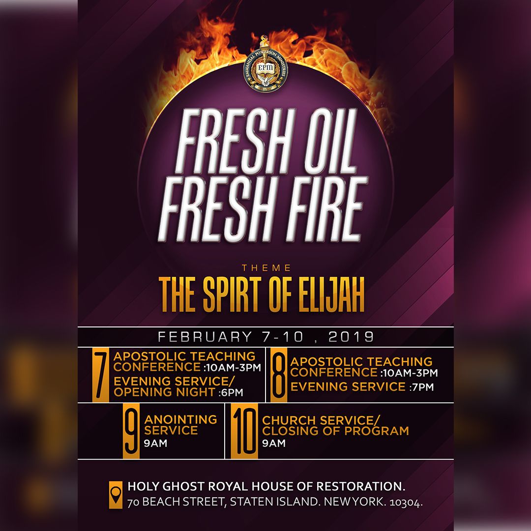 JoshuaOlumide03's tweet photo. #FlyerDesign for Holy Ghost Royal House of Restoration, #NewYork. https://t.co/2Gv4TOxe4C