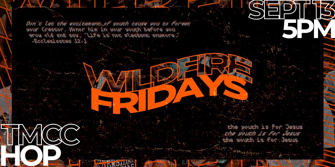 YouthConnect_'s tweet photo. HEY! WE’RE BACK! 🔥
See you tomorrow?

#WildfireFridays https://t.co/yC9hU21hU8