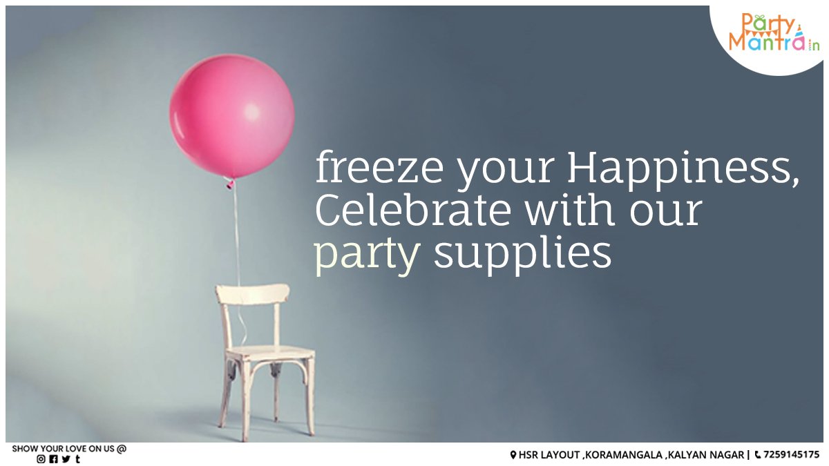 PartyMantra's tweet photo. Set the stage and  celebrate your happiness with Perfect party decors-Party Mantra
cal Now:7259145175
#PartyMantra #partyprops #partydecor #partyaccessories
#birthdaygirl #BirthdayBoy #thursdaymorning #ganeshnimajjanam #ganeshvisarjan https://t.co/hDyMFu3CN5