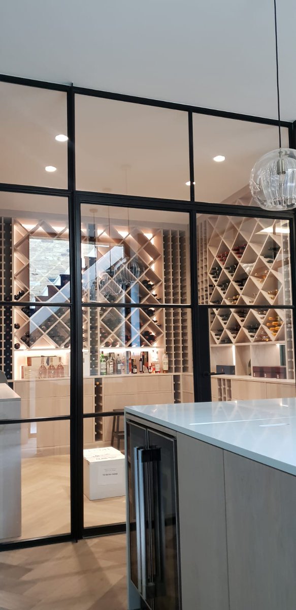 dRAWarchitects's tweet image. This stunning large wine cellar is on its way to completion at our latest Clapham project. #dRAWArchitecture #InProgress #CrittallDoors #WineCellar