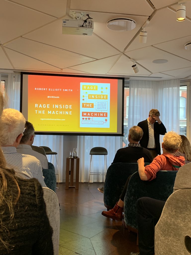 BytetheBook's tweet photo. Great to be @salonlondon @12hayhill with @drresmith #RageInsideTheMachine published by @bloomsburypublishing https://t.co/XaeTBGF3Dw