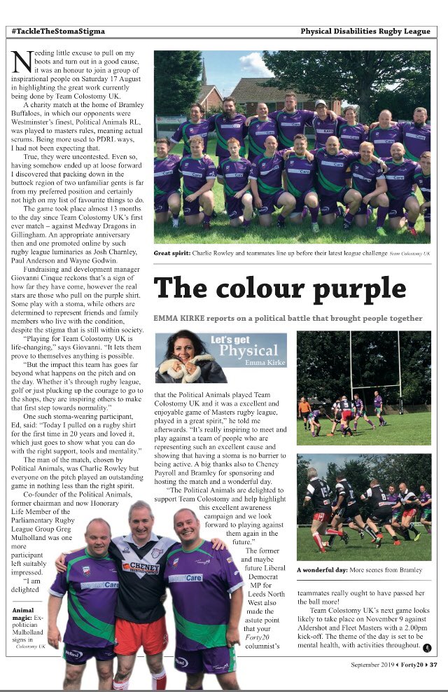 Team Colostomy UK tweet media