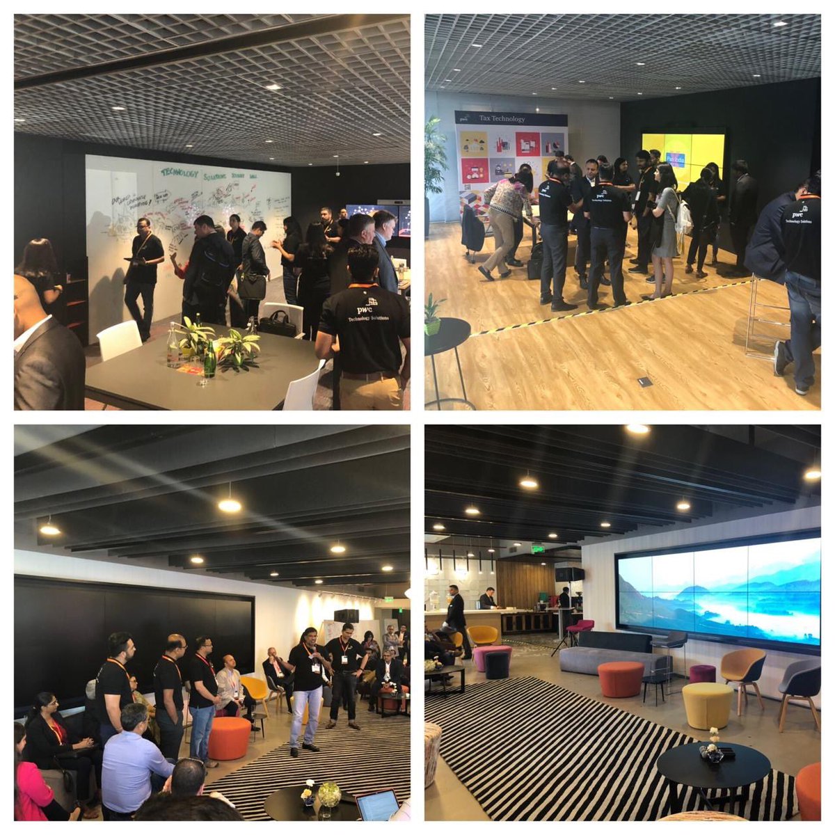 mccoughlin's tweet image. Analysts from around the world are playing with some of our new Technology Solutions with the PwC India #techsol team here at #pwcanalystday in our Experience Center in Gurgaon, Delhi #fitforfuture  #pwc