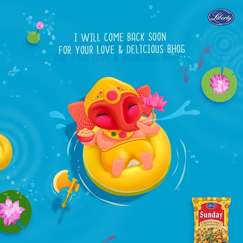 SundayKitchen1's tweet photo. Hoping that Ganpati Bappa takes all our troubles along with him on this Anant Chaturthi.

May Lord Ganesha bless you and your family.

Happy Anant Chaturthi 🙏

#happyanantchaturthi #ganapatibappamorya #pudhchyavarshilavkarya
#sundaysunfloweroil
#thesundaykitchen https://t.co/BNhOsvfEY2