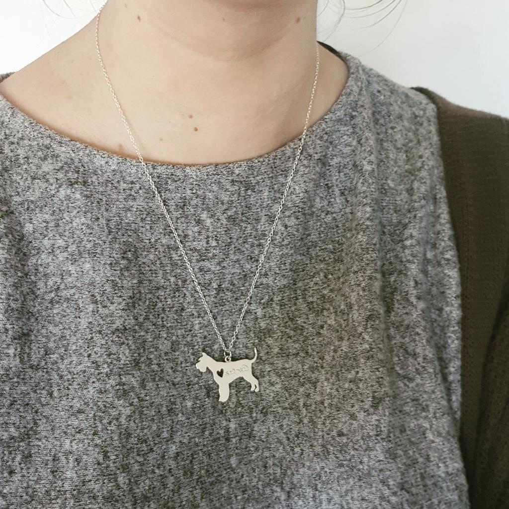 hellothula's tweet image. Doggie necklaces. Schanuzer.. handmade in sterling silver. #schnauzer #doggie #capetown