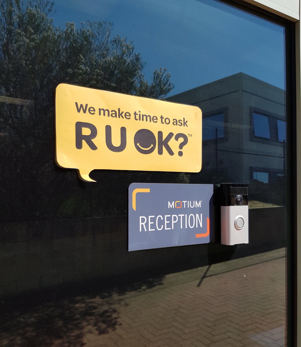 MotiumAus's tweet photo. R U OK?

It's ok to not be ok. Take some time out today to check up on a friend, loved one, or someone you have just met. A simple "Hello" can make all the difference to someone's day, and your kindness may be what keeps them moving forward.
#RUOKDay #ItsOkNotToBeOk https://t.co/GTpgKOBxk5