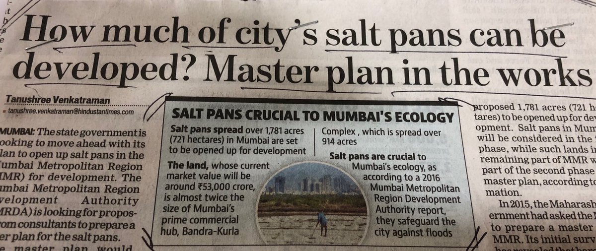 jskeshriya's tweet photo. #SaltPans fall in #CRZ-1 category & No Construction should be permitted @narendramodi @PMOIndia It will be a disaster @PrakashJavdekar @Dev_Fadnavis We request the Hon’ble PM to look in to it @ashish_jadhao #SaveSaltPans https://t.co/uokc63QIIt