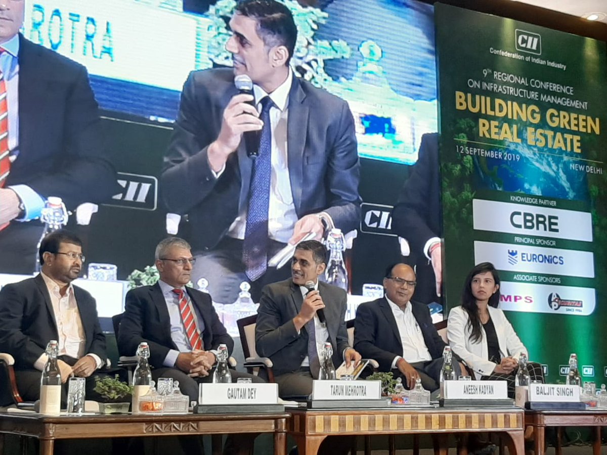 CBRE_India's tweet photo. #CBRELive
Aneesh Kadyan, Executive Director, Property Management, CBRE India, shares his perspective on #green buildings and if the current practices are enough to make a #greener future!
#CIIXCBRE #GreenRealEstate
@CIIEvents @FollowCII https://t.co/QWnQq3hr2t