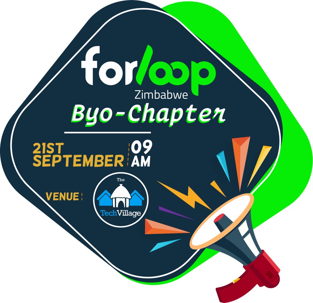 forloopZimbabwe's tweet photo. 🚀 Super Excited to announce the new date for #forloopZimbabwe 🚀
🗓️ 21st of September 2019.
⌚️ 09:00am to 05:00pm
📍 The Techvillage.
💵 Free
This one’s is a special one, not to be missed 😁😁 https://t.co/UF0pzy1668
