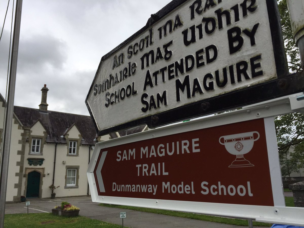 JeffersCliff's tweet photo. Sam Maguire’s Hometown of Dunmanway in West Cork invite you to discover the story of Sam the man using their virtual passport and trail. https://t.co/KBi8Wc14fl+ https://t.co/Q4kScVaDq1