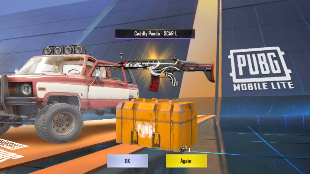 Tejiri Jude My First Time Opening A Create And I Got The Cuddle Panda Skin For Scarl In My First Try How Lucky Am I Pubgmobilelite Pubg Pubg Mobile Pubgmanywhere Pubgclips Pubgm