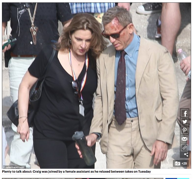 When your role as PRODUCER to the longest running movie franchise for the past 25 years is reduced to 'female assistant' by the Daily Mail 😡 #BarbaraBroccoli #DailyFail #Bond25 #NoTimeToDie