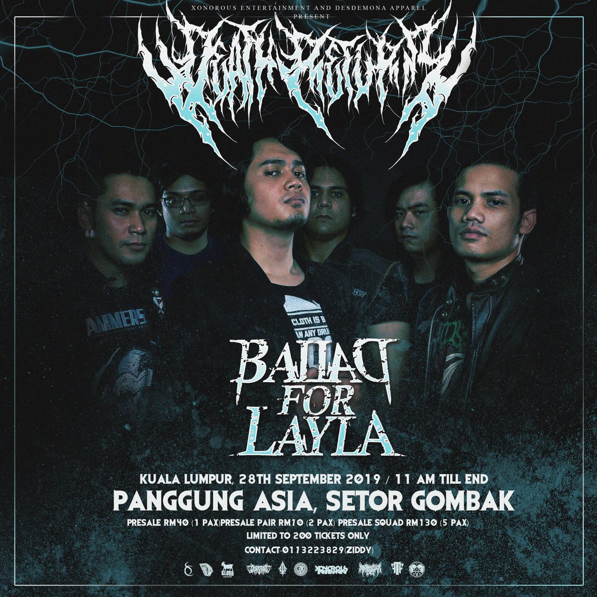 DeathReturns's tweet image. Why you should attend Death Returns' Final Chapter 6 Great Serpent War in KL this 28 September.

1st Point - @BalladForLayla comeback

View thread for more info

@showbawahtanah @Grungermalaysia @Rantaiart @RisingMalaysia @Jenn_Thompson @junklistMY @MalayaRoll @TAPAUtv @postagig