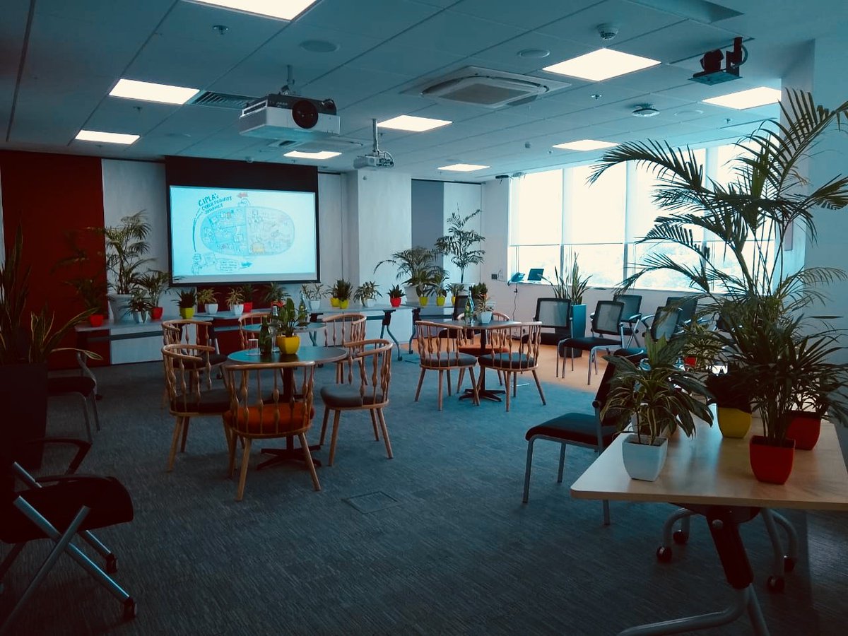 PwC_IN's tweet image. The stage is set! PwC India hosts the much-awaited #AnalystDay. 
As we get ready to welcome reputed analysts and our global leaders, here’s a peep into PwC’s Experience Centre which has been transformed into a comfortable home, with a living room &amp;amp; garden #FitForFuture #TechSol
