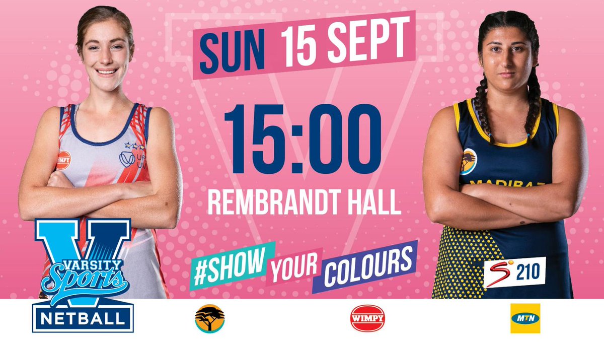 UFSweb's tweet photo. .@KovsieNetball are on the road in the next round of the #VarsityNetball. They will be taking on fifth placed @Madibaz4U. 

📅: Sunday 15 September 2019
⌚️: 15:00
📍: Rembrandt Hall

Watch all the live action on @SuperSportTV 10. 

#ShowYourColours | #GoKovsies | #KovsieNetball https://t.co/ueQkmjOMp9