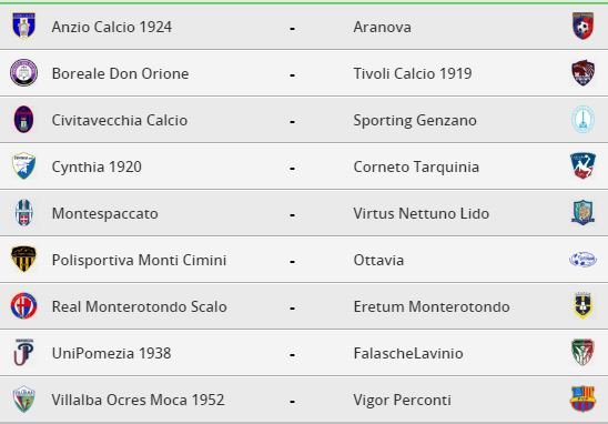 Domenica esordio casalingo all' O.Pierangeli per la seconda giornata di #Eccellenza del #GironeA...e che esordio. Sarà subito #derby eretino contro l'Eretum Monterotondo.

Il quadro completo delle partite.