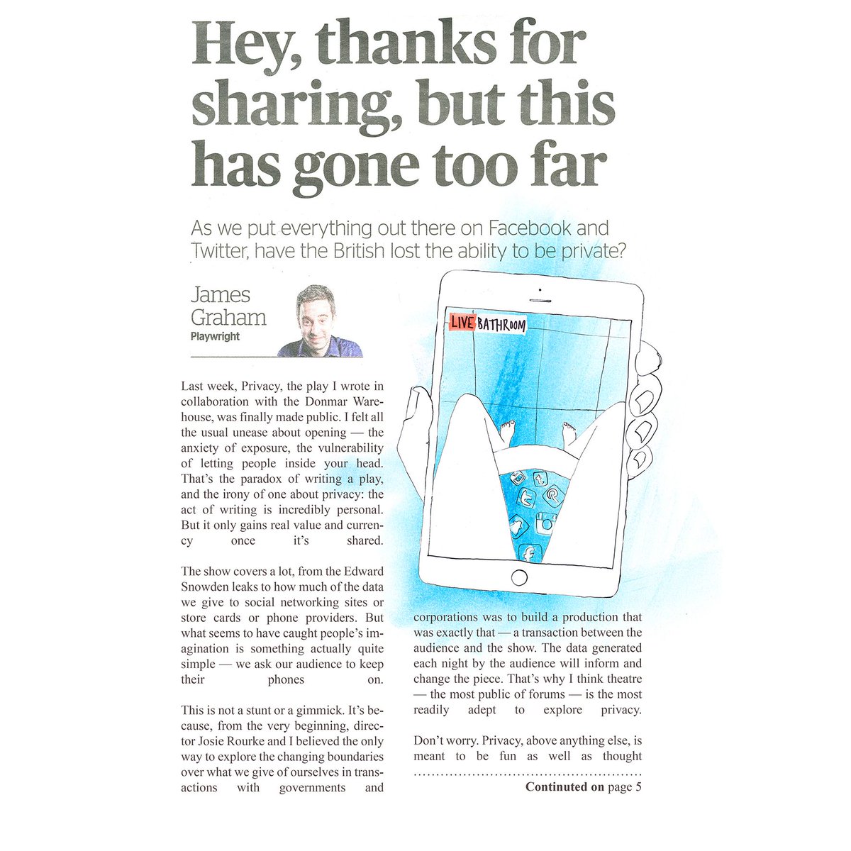 tutor_bill's tweet photo. Anna Savage created this humorous #editorial #illustration #toilethumour #privacy #private #socialmedia #share #oversharing #drawcolorclick #onlinelearning #onlinecourse #careerchange #illustration #illustrate #billustrate #sketch #drawing #billustration  #tutorbill #watercolour https://t.co/LbxSbd8TXO