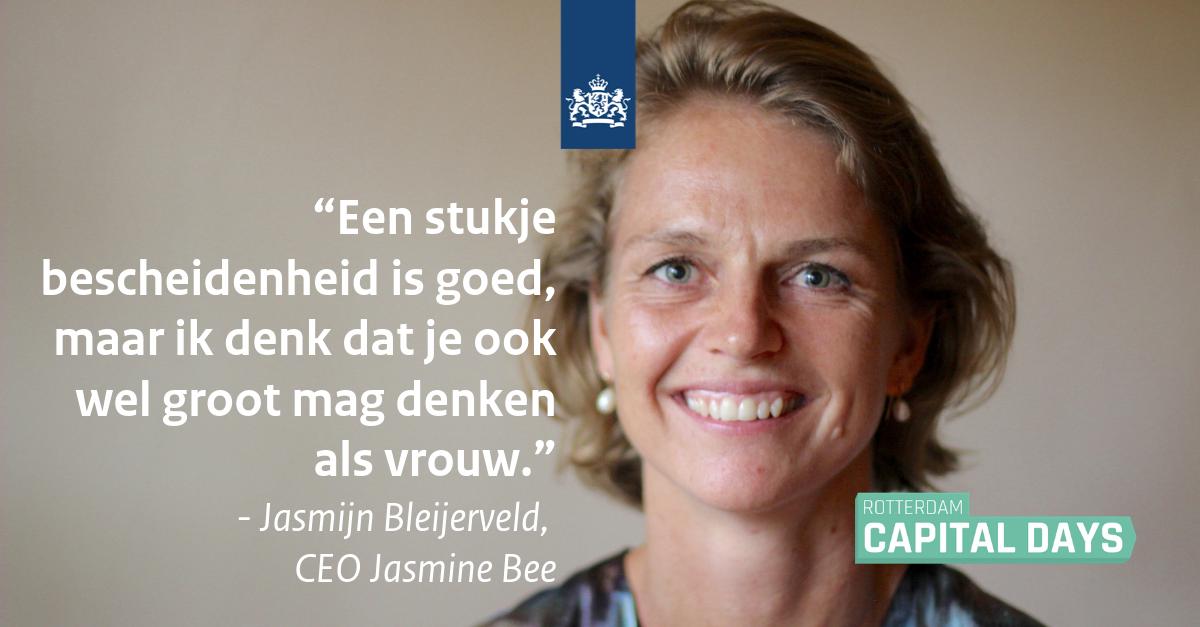 RVO_Nederland's tweet photo. Leer van de verhalen van vrouwelijke ondernemers zoals Jasmijn Bleijerveld! Kom naar de sessie voor #startups & #scaleups tijdens de @RDMCapitalDays op 19 sept. Meld je direct aan: https://t.co/7EtMRWOlhJ @MinBZ #RCD19 https://t.co/RwcDJXNRmd