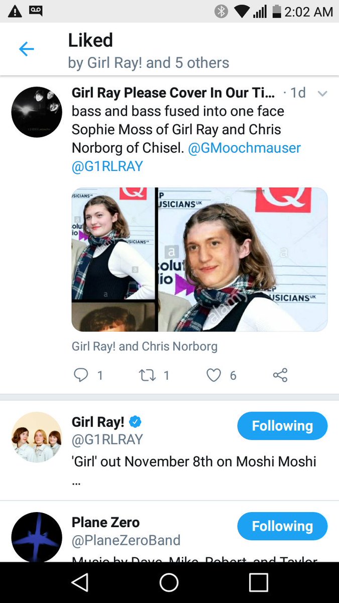 GirlChisel's tweet image. So a certain band like that last post. Phase one of this account's goal is complete. @G1RLRAY now knows of this account's exsistence. Phase two where they cover "In Our Time" by Chisel is now in their court. Thanks everyone who has helped us get here.