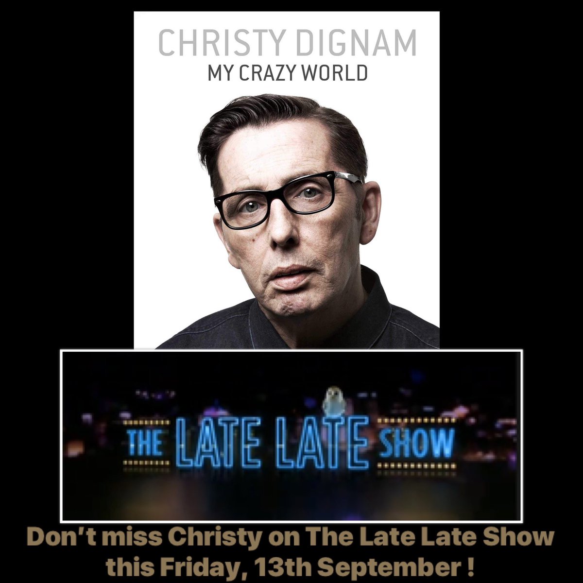 OfficialAslan's tweet image. Ladies &amp;amp; Gentlemen, our very own Christy Dignam will be a guest on the Late Late Show tomorrow evening! Friday 13th September.
Be sure to tune in 🎶 📖 🎶
